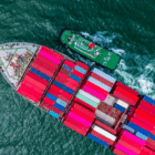 Cargo Ship depicting the global supply chain